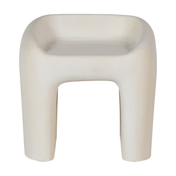 Plastikowe krzesło ogrodowe w kolorze kości słoniowej Nivo – WOOOD-image-2