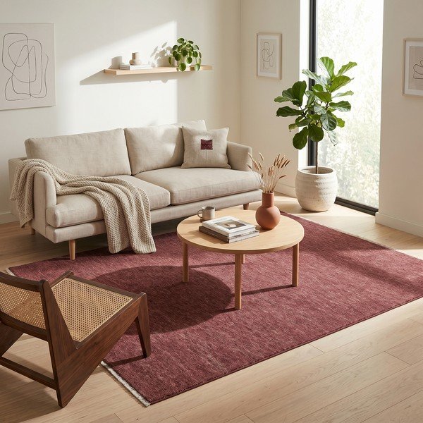 Bordowy dywan 160x230 cm Puro – ESTE-image-2