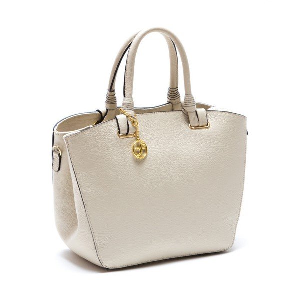 Skórzana torebka Carla Ferreri 1156 Beige-image-2