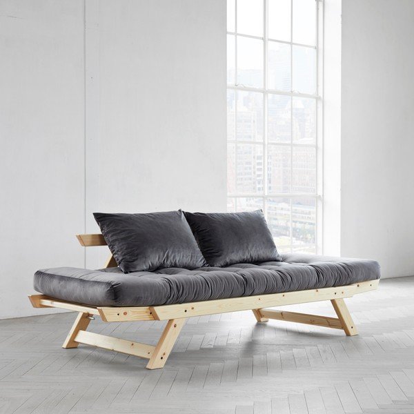 Wielofunkcyjna sofa Karup Bebop Natural/Velvet Gray-image-3