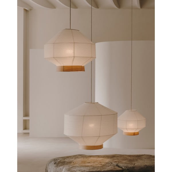 Biały abażur ø 80 cm Hila – Kave Home-image-2