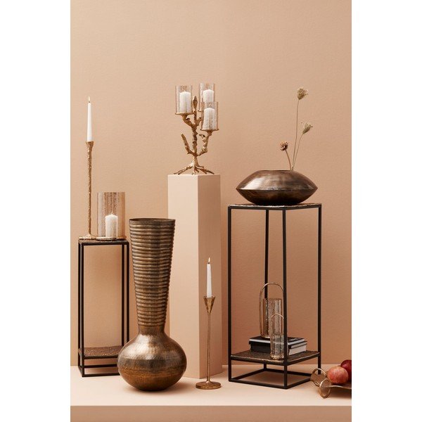 Metalowe świeczniki zestaw na świeczkę typu tealight 2 szt. Sagar – Bizzotto-image-2