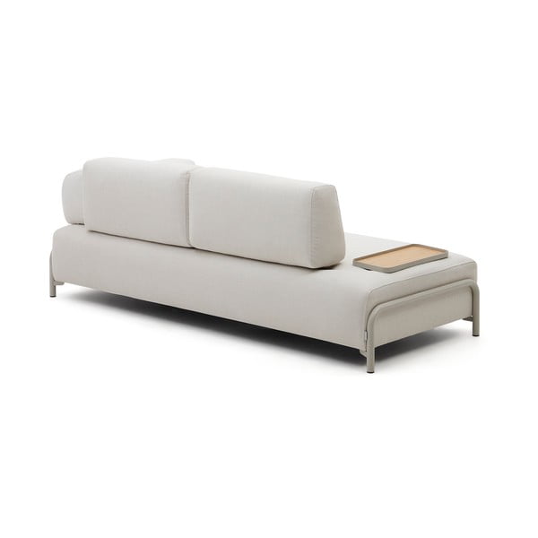 Beżowa sofa modułowa  z tkaniny szenilowej 232 cm Compo – Kave Home-image-4
