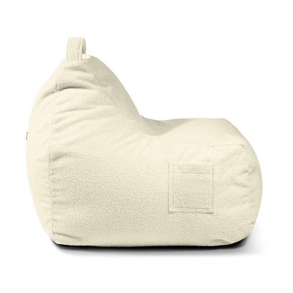 Brązowy dziecięcy worek do siedzenia z materiału bouclé Game Amuse – SLOWDOWN-image-4