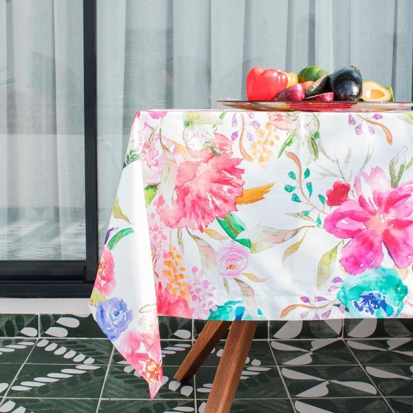Bawełniany obrus Happy Friday Basic Pink Bloom, 225x150 cm-image-1