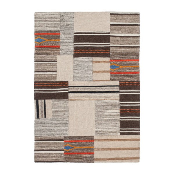 Recznie tkany dywan z bawełny i wełny Kayoom Intenso 210 Natural, 160x230 cm