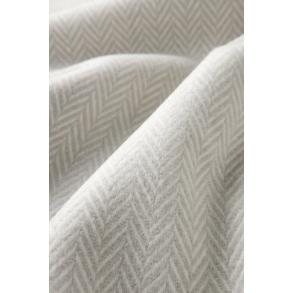 Jasnoszary pled z domieszką bawełny Euromant Skyline, 140x180 cm-image-3