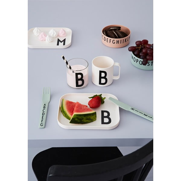 Zestaw 3 misek dla dzieci Design Letters Breakfast. Dinner. Lunch. Nude-image-4