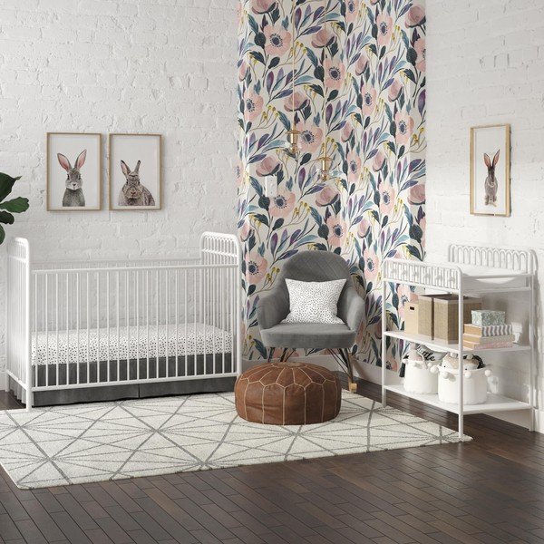 Białe metalowe łóżeczko 70x140 cm Monarch Hill – Støraa-image-1