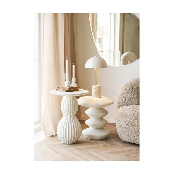 Beżowa lampa stołowa z metalowym kloszem (wysokość 45 cm) Sheffield – House Nordic-image-4