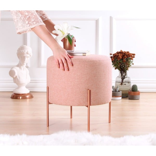 Jasnoróżowy puf Copper – Artie-image-3