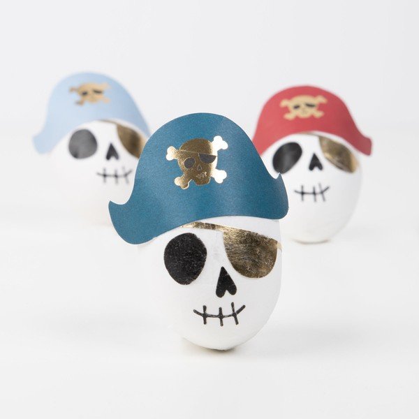 Dodatki na przyjęcia zestaw 3 szt. Pirate Skulls Surprise Balls – Meri Meri-image-4