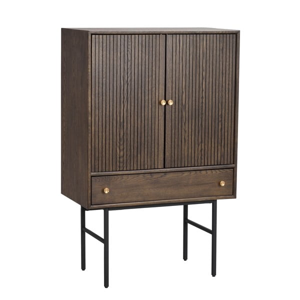 Brązowa komoda z fornirem dębowym Rowico Clearbrook, szer. 79 cm-image-2