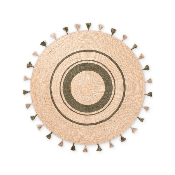 Okrągły dywan z juty dwustronny/tkany ręcznie w naturalnym kolorze ø 150 cm Basil – Hanse Home