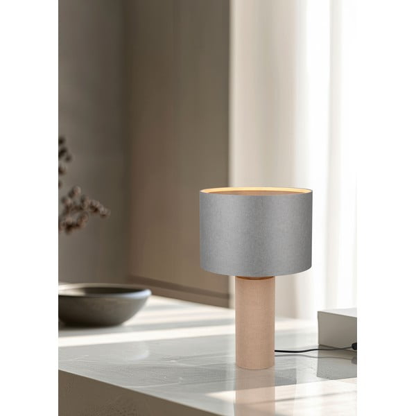 Szaro-beżowa lampa stołowa (wysokość 48 cm) Canio – Trio-image-1