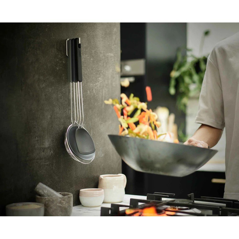 Zestaw przyborów kuchennych ze stali nierdzewnej 3 szt. Fusion Wok Set – Joseph Joseph (zdjęcie 6)