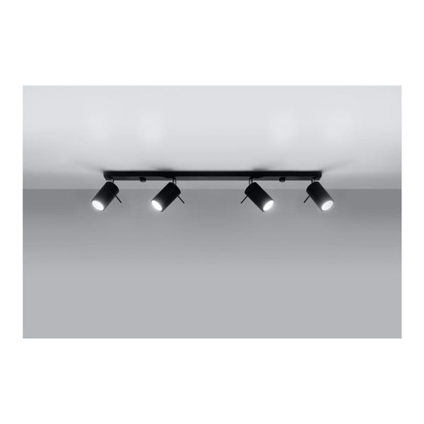 Czarna lampa wisząca Sollux Etna 4L-image-4