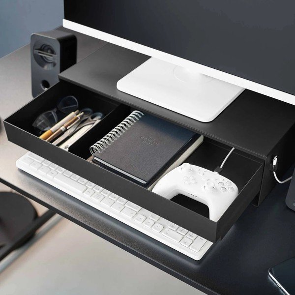 Czarny metalowy stojak na monitor Tower – YAMAZAKI-image-2