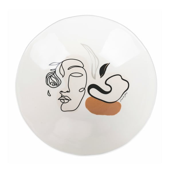 Ceramiczna misa sałatkowa VDE Tivoli 1996 Face to Grey, ø 31,5 cm