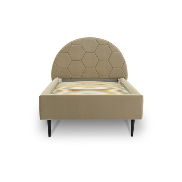 Beżowe łóżko dziecięce 90x200 cm Mercury – Scandic-image-3