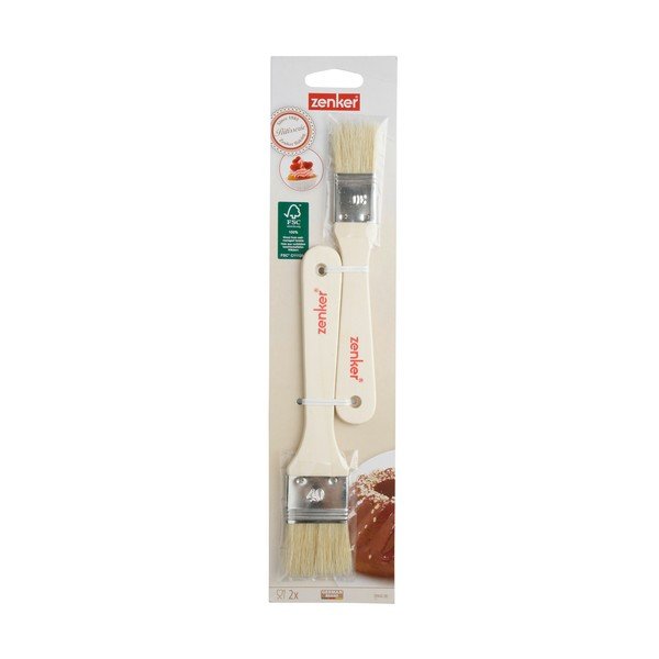 Zestaw 2 pędzelków z drewnianą rękojeścią Fackelmann Patisserie-image-2