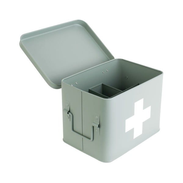 Miętowa metalowa apteczka PT LIVING Medicine, szer. 21,5 cm-image-3