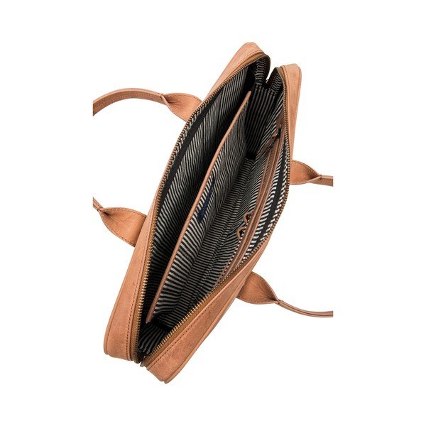 Skórzana torebka na laptop The Harvey, camel-image-2