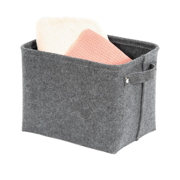 Szary filcowy koszyk Compactor Felt Basket, 29x24 cm-image-1