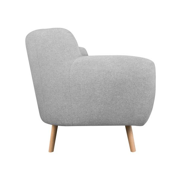 Jasnoszara sofa dwuosobowa Kooko Home Pop-image-3