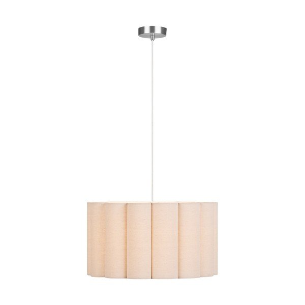 Beżowa lniana lampa wisząca ø 45 cm Watton – House Nordic-image-2