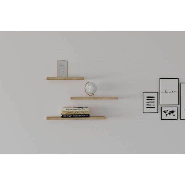 Półka w dekorze dębu zestaw 3 szt. Leila – Kalune Design-image-3