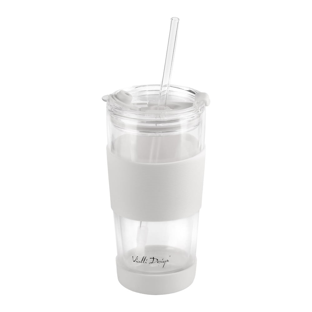 Biały kubek termiczny 600 ml Fuori – Vialli Design (zdjęcie 9)
