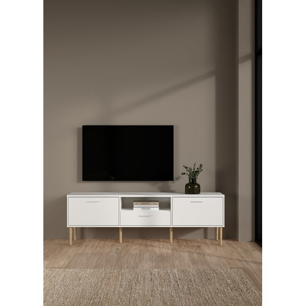 Biała szafka pod TV 177x57 cm Media – Tvilum-image-1
