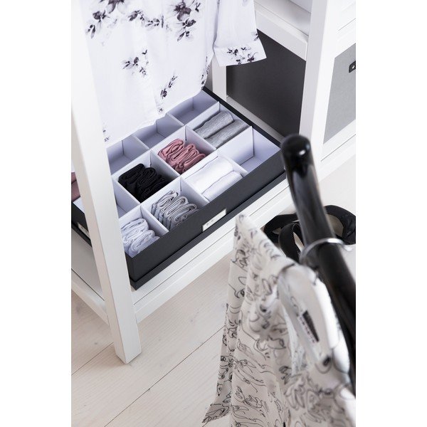 Ciemnoszare pudełko z przegródkami Bigso Box of Sweden Jakob-image-1