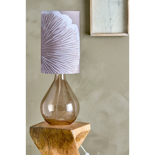 Brązowa lampa stołowa z tekstylnym kloszem (wysokość 65 cm) Leni – Bloomingville-image-1