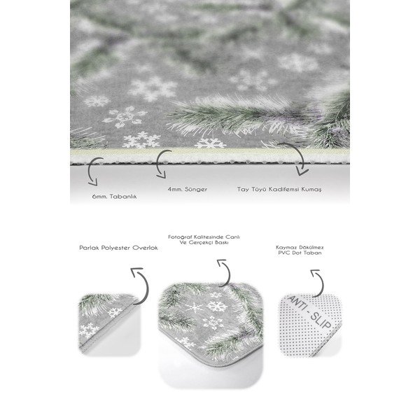 Szare dywaniki łazienkowe zestaw 2 szt. 60x100 cm – Mila Home-image-2