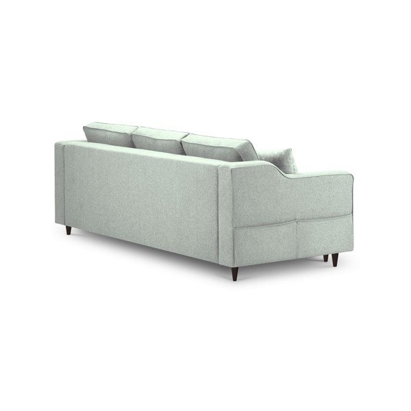 Jasnozielona 3-osobowa sofa rozkładana ze schowkiem Mazzini Sofas Narcisse-image-4