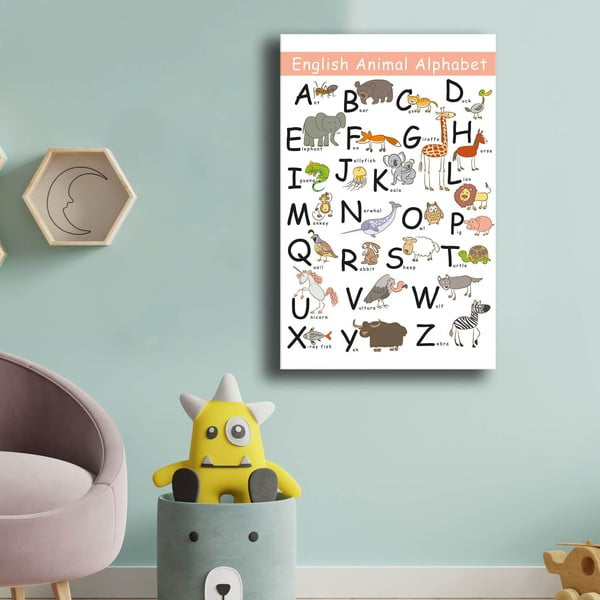 Obrazek dziecięcy 45x70 cm Alphabet – Wallity-image-1