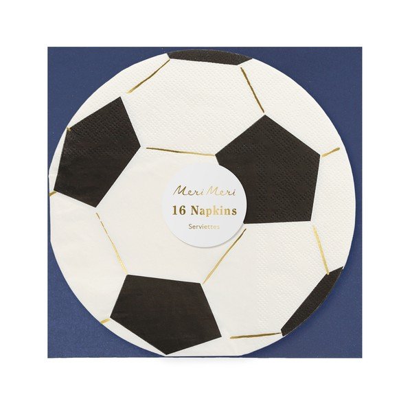 Papierowe serwetki zestaw 16 szt. Soccer – Meri Meri-image-2