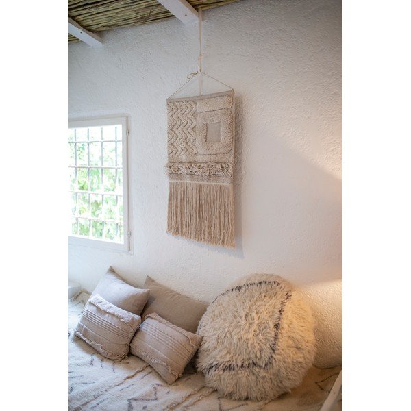 Biały wełniany puf Berber Soul – Lorena Canals-image-4