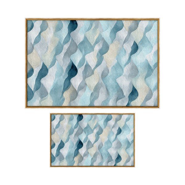 Niebieskie dywaniki łazienkowe zestaw 2 szt. 60x100 cm – Foutastic