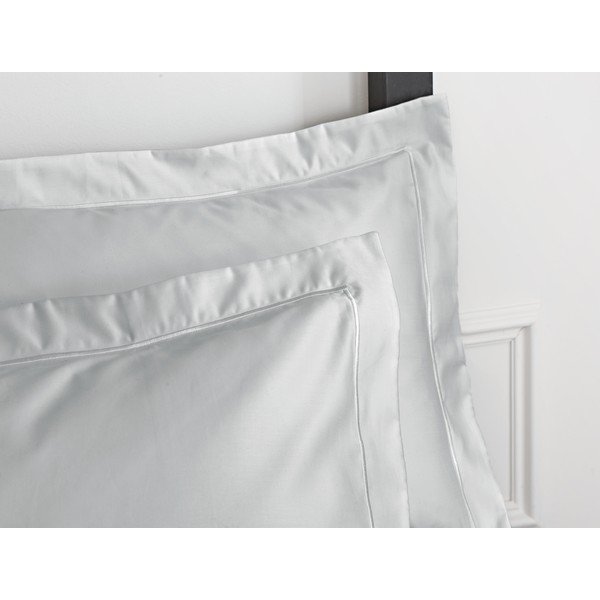 Szara poszewka na poduszkę z satyny bawełnianej Bianca Oxford Luxury, 50x75 cm-image-1