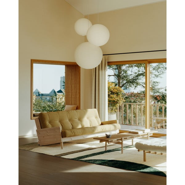 Sofa rozkładana z lnianym obiciem Karup Design Indie Natural/Linen-image-1