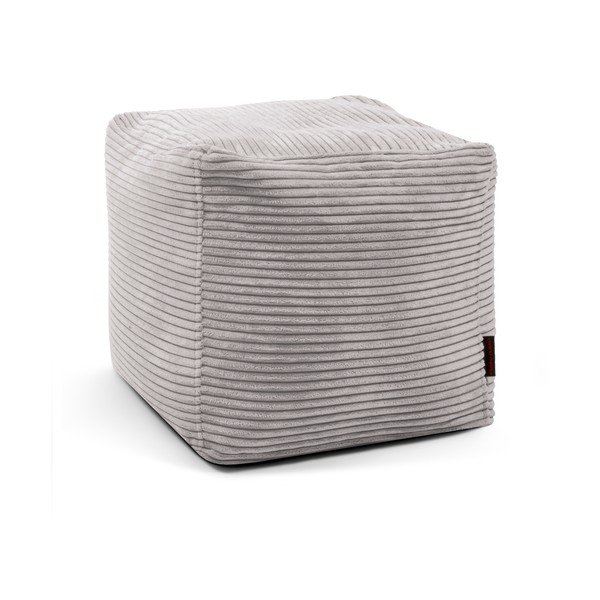 Jasnoszary sztruksowy worek do siedzenia Up! MooG – SLOWDOWN