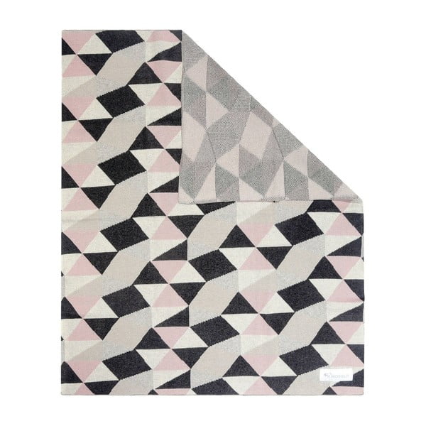 Bawełniany kocyk dziecięcy Kindsgut Triangles, 80x100 cm-image-1