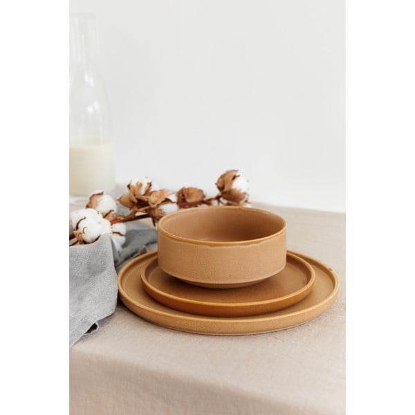 18-częściowy zestaw ceglastych naczyń z kamionki Bonami Selection Malia-image-1