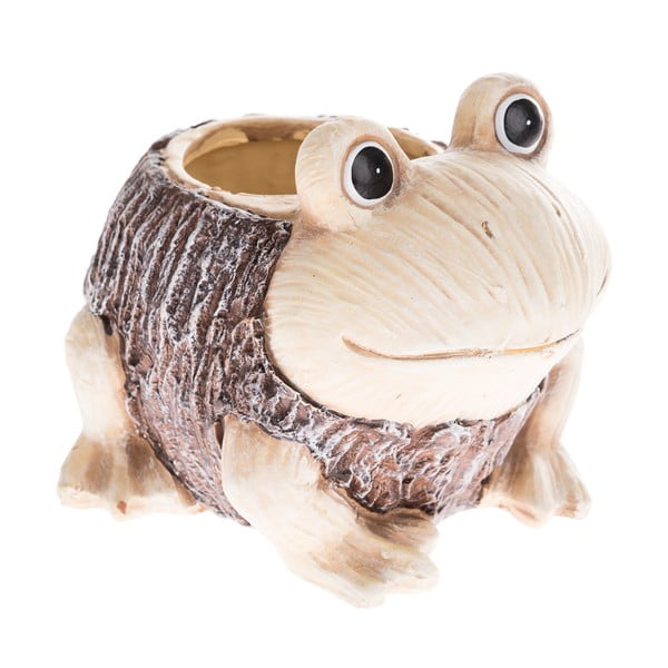 Doniczka ceramiczna w kształcie żaby, wys. 17 cm