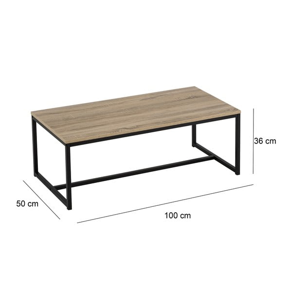 Stolik w naturalnym kolorze 50x100 cm Urban – Casa Selección-image-2