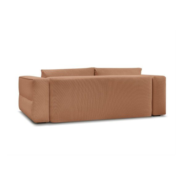 Pomarańczowa rozkładana/ze schowkiem sofa 265 cm Ezechiel – Bobochic Paris-image-4