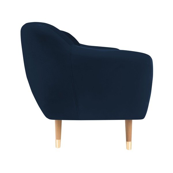 Ciemnoniebieska aksamitna sofa Mazzini Sofas Benito, 158 cm-image-3